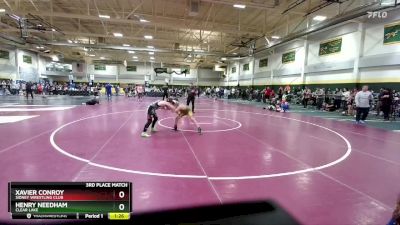 112 lbs 3rd Place Match - Henry Needham, Clear Lake vs Xavier Conroy, Sidney Wrestling Club