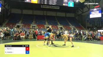 160 lbs Rnd Of 32 - Joseph Martin, California vs Hunter Adams, Connecticut