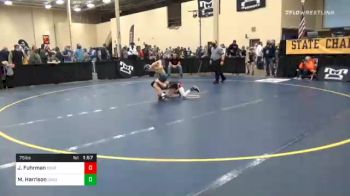 75 lbs Prelims - Jax Fuhrman, Dover vs Milan Harrison, Saegertown