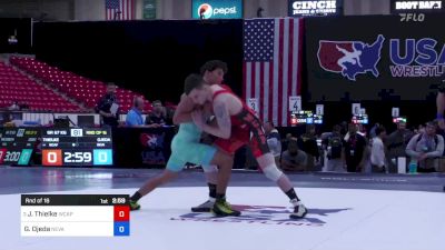 67 kg Rnd Of 16 - Jesse Thielke, Army (WCAP) vs Gabriel Ojeda, Nevada
