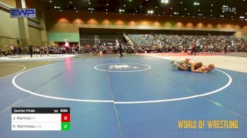 157 lbs Quarterfinal - Jay Ramirez, New Plymouth vs Kaden Martineau, JWC