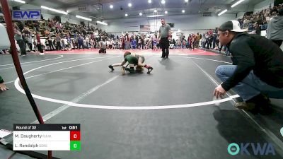 46 lbs Round Of 32 - Monty Daugherty, R.A.W. vs Liam Randolph, Gore Pirates Youth Wrestling