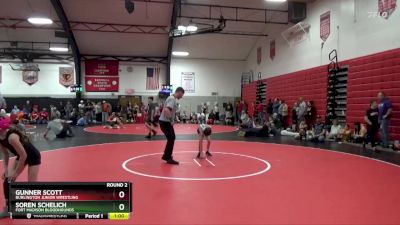 Round 2 - Soren Schelich, Fort Madison Bloodhounds vs Gunner Scott, Burlington Junior Wrestling