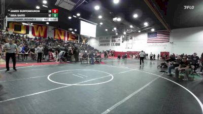 113 lbs Champ. Round 2 - Issa Saito, West Torrance vs James Burtonduron, Santa Monica