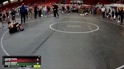 92 lbs Finals (2 Team) - Jacob Puma, DWA vs Gavin Brent, Meridian Maniacs