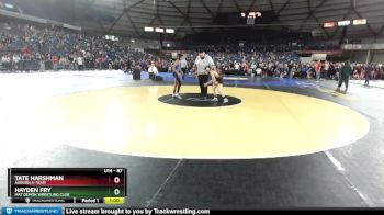 87 lbs Champ. Round 2 - Tate Harshman, Auburn A-Team vs Hayden Fry, Mat Demon Wrestling Club