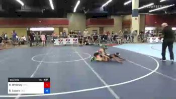 70 lbs Rr Rnd 4 - Remy Whitney, Standfast Wrestling Club vs Sophia Lazaro, California Grapplers