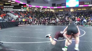 190 lbs Quarterfinal - Braylen Bieber, Independence vs Blake Mather, West Delaware, Manchester