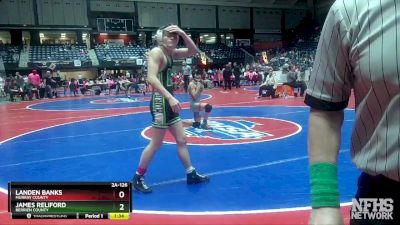 2A-126 lbs Quarterfinal - Landen Banks, Murray County vs James Reliford, Berrien County