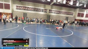 50 lbs Champ. Round 1 - Hayze Hatch, Empire vs Jaxon Tolman, WEBER WARRIOR WRESTLING