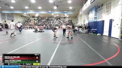 170 lbs Champ. Round 2 - Max McWilliams, Calvary Chapel-SA vs Nicolas Miller, Paloma Valley