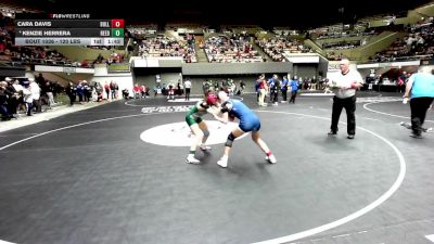 120 lbs Round Of 16 - Cara Davis, Bullard vs Kenzie Herrera, Reedley