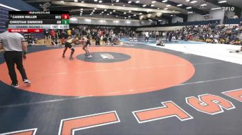 133 lbs Champ. Round 1 - Christian Simmons, Adrian vs Caiden Heller, Messiah