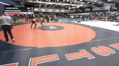 133 lbs Champ. Round 1 - Christian Simmons, Adrian vs Caiden Heller, Messiah