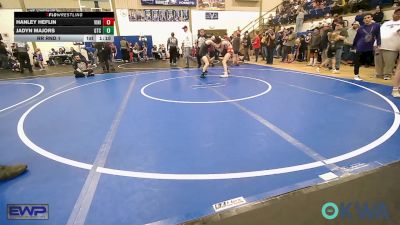 102 lbs Rr Rnd 1 - Hanley Heflin, Vinita Kids Wrestling vs Jadyn Majors, Grove Takedown Club