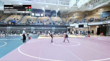 157 lbs Semifinal - Monty Hall, Carl Albert State vs Dario Petrucelli, Air Force Prep