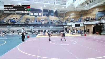 157 lbs Semifinal - Monty Hall, Carl Albert State vs Dario Petrucelli, Air Force Prep