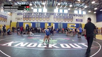 120 lbs Champ. Round 1 - Vanessa Whitelock, Trident Wrestling vs Addison McMahon, Stoneman Douglas