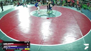 126 lbs Placement (16 Team) - Lane Monroe, Utah Black vs Jayce Koloendich, Montana 1