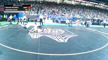 D1-150 lbs 1st Place Match - Grayson Fuchs, Detroit Catholic Central vs Deacon MacNeill, Bloomfield Hills Brother Rice