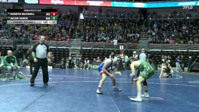 1A-138 lbs Champ. Round 1 - Korbyn Maxwell, Interstate 35 vs Jacob Vance, Osage