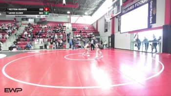 130 lbs Semifinal - Lexie Cloer, Bentonville West High School vs Peyton Reaves, PERRY