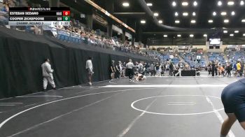 174 lbs Champ. Round 3 - Cooper Zickefoose, Central Oklahoma vs Esteban Sedano, Hastings (Neb.)