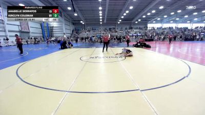 120 lbs Consi Of 16 #1 - Anabelle Serratos, CA vs Kirclyn Coleman, WV
