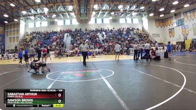 106 lbs Cons. Round 1 - Sabastian Arthur, Forest (Ocala) vs Dawson Brown, Middleburg High School