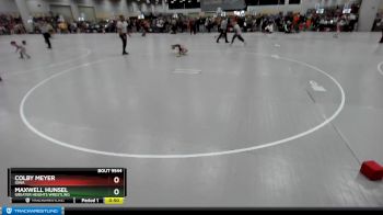 45 lbs Quarterfinal - Maxwell Hunsel, Greater Heights Wrestling vs Colby Meyer, Iowa