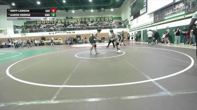 215 lbs Semifinal - Griff Lawson, El Dorado vs Aaron Heirigs, Santa Monica