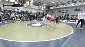 285 lbs Semifinal - Zander West, Victor Valley vs Carlos Sutton, Etiwanda