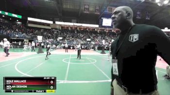 90 lbs Quarterfinal - Nolan DeShon, NBHA vs Kole Wallace, CLJ1