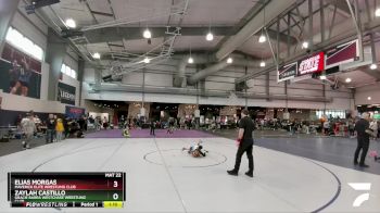 52 lbs Quarterfinal - Elias Morgas, Maverick Elite Wrestling Club vs Zaylah Castillo, Gracie Barra Westchase Wrestling Club