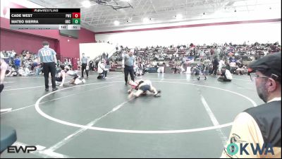 70 lbs Rr Rnd 2 - Cade West, Pawnee Wrestling Club vs Mateo Sierra, OKC Saints Wrestling