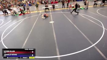 70 lbs Cons. Round 1 - Kyzer Eller, MN vs Charlie Novak, MN