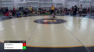 60-B lbs Consi Of 4 - Jaxson Singleton, OH vs Maverick Olszewski, NY