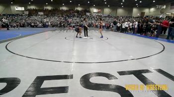 73 lbs Round Of 16 - Audrey Flores, Warriors Of Christ WOC vs Azyah Rice, Inland Elite Wrestling Club