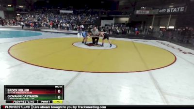 105 lbs Semifinal - Giovanni Castanon, Tumwater Wrestling Club vs Brock Keller, Outlaw Wrestling Club