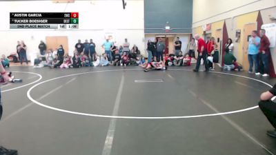 96 lbs 2nd Place Match - Austin Garcia, Suples Wrestling Club vs Tucker Boesiger, Declo Stingers