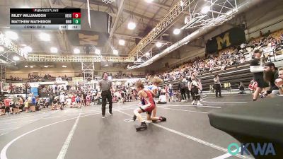 88-96 lbs Consi Of 4 - Riley Williamson, Redskins Wrestling Club vs Matthew Matheson, Bridge Creek