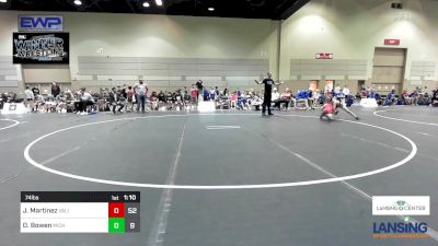 74 lbs Rr Rnd 4 - Johnnatan Martinez, Valiant Prep Wrestling Club vs Dominic Bowen, Michigan Premier WC - (B)