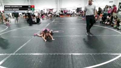70 lbs Placement (4 Team) - Aleysha Mendez, R&R Ladies Black vs Minmei Goodfellow, RPA