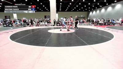 120 lbs Cons. Sub-quarters - Cordeus Wahl, Bristow Wrestling Club vs Brayden Yakich, Black Fox Wrestling Academy