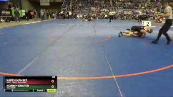 182 lbs Cons. Round 2 - Kaden Manske, West Fargo Sheyenne vs Korbyn Draper, Williston