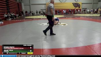 149 lbs Cons. Round 1 - Ridge Vhla, Dubuque vs Ryker Pentz, North Iowa Area Community College