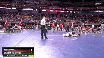 1A-126 lbs Quarterfinal - Brayden Scheffers, Southeast Warren/Melcher-Dallas vs Jesse Lewis, West Sioux, Hawarden