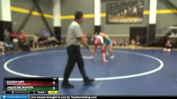 142 lbs Round 1 (6 Team) - Jaqueline Bunten, TigerHawk Wrestling vs Kayden Sipp, Nebraska Vipers Red