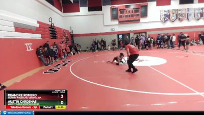 59 lbs Cons. Semi - DeAndre Romero, Victory Wrestling-Central WA vs Austin Cardenas, Lake Stevens Wrestling Club