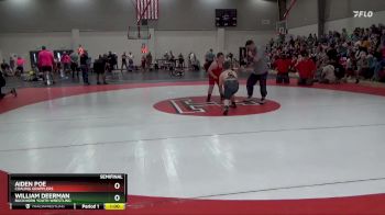 130 lbs Semifinal - William Deerman, Buckhorn Youth Wrestling vs Aiden Poe, Coaling Grapplers